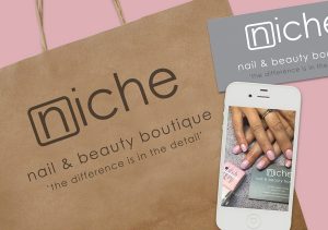 Bag design for Niche Nail and Beauty Boutique